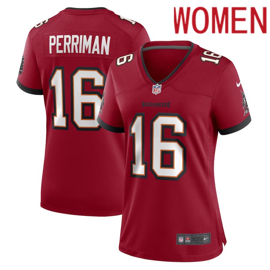 Women Tampa Bay Buccaneers #16 Breshad Perriman Nike Red Game Player NFL Jersey->tampa bay buccaneers->NFL Jersey